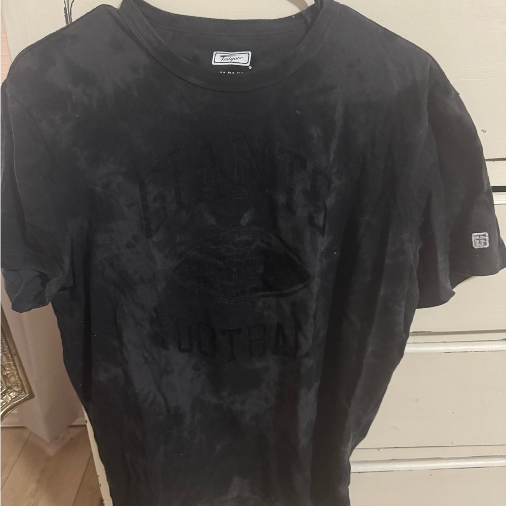 Black New York Giants Football T-Shirt NY